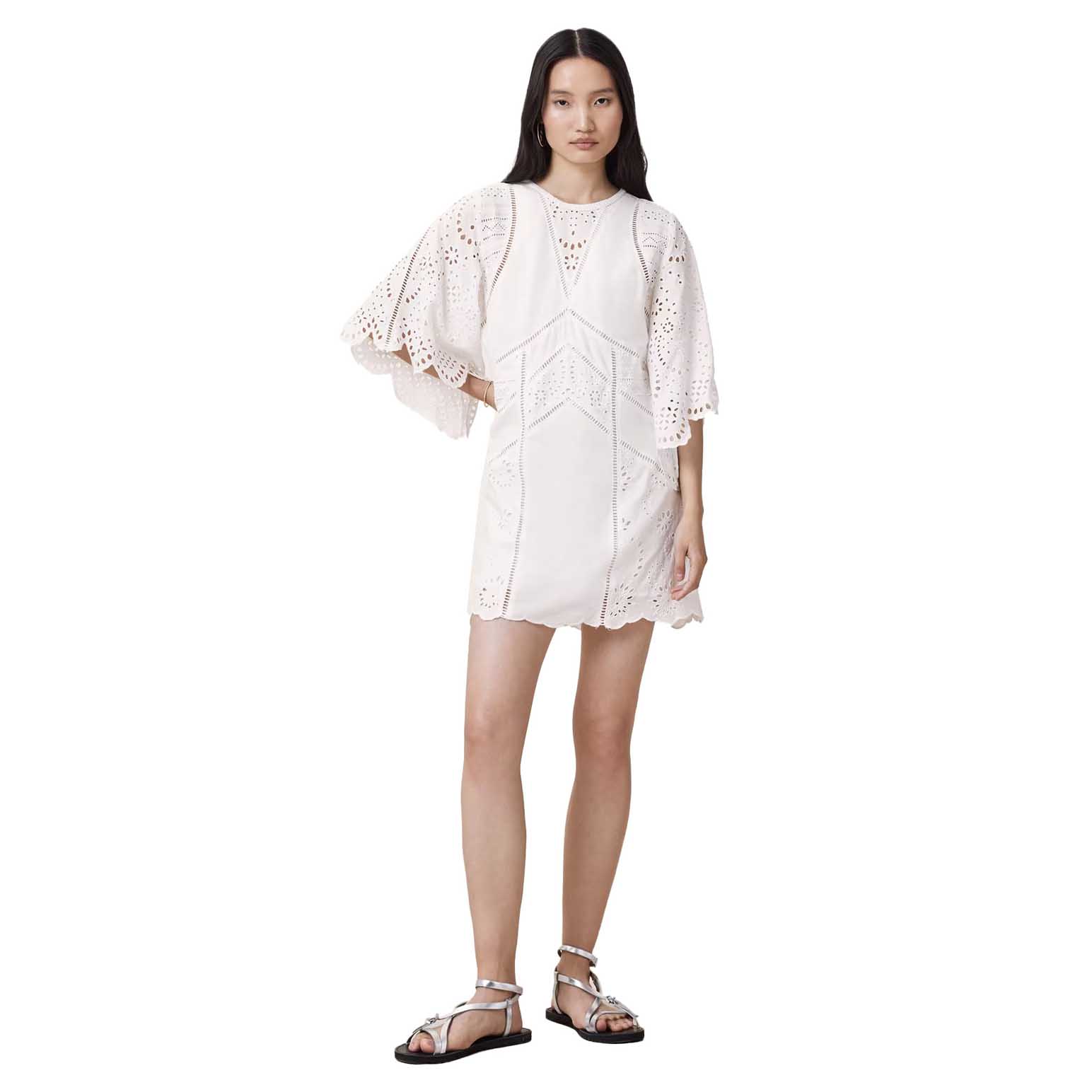 AllSaints Luci Broderie Mini Dress